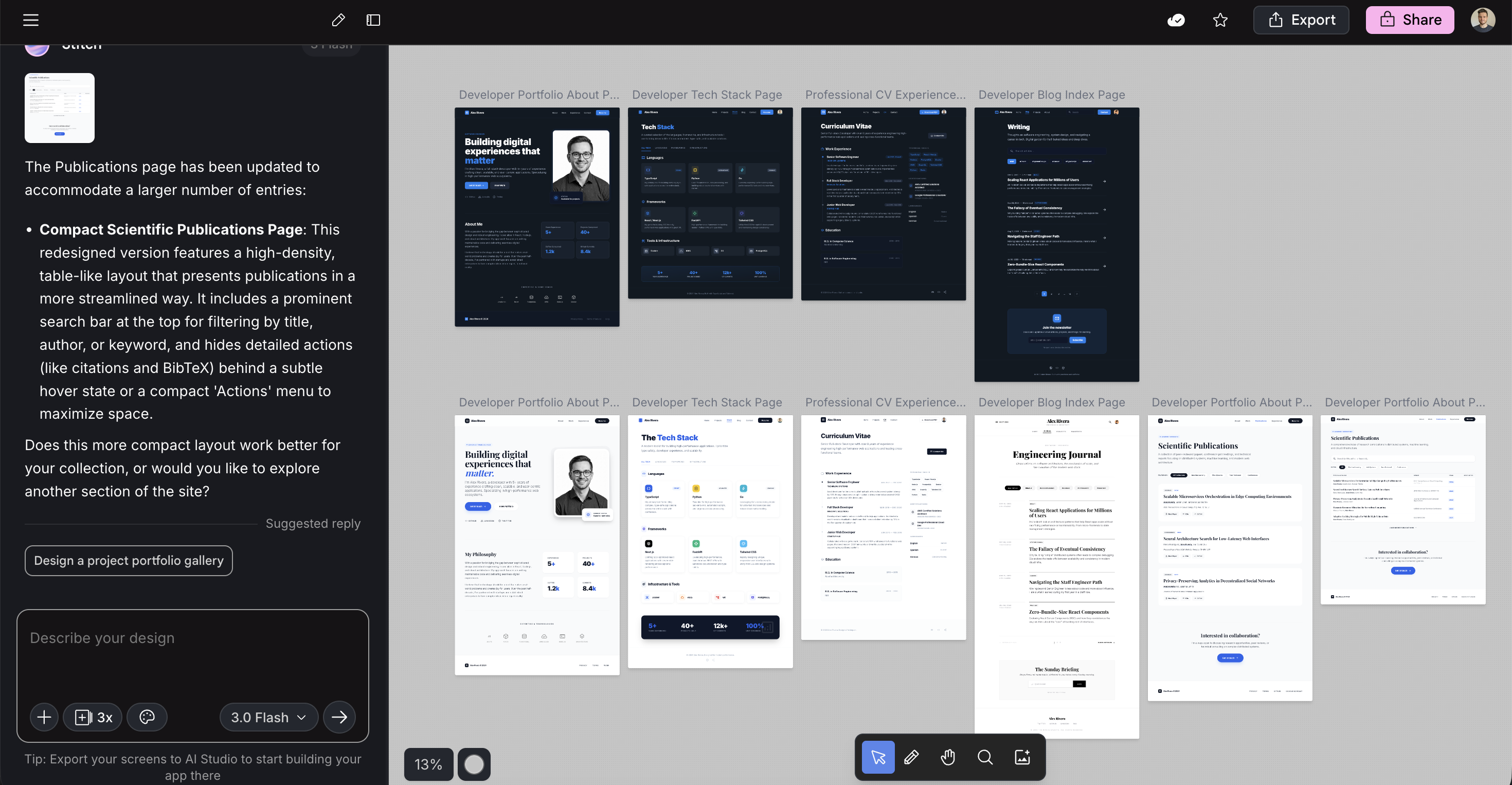 Como refiz meu site pessoal em uma manhã usando IA
